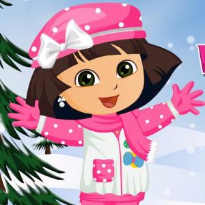 Play Dora Winter Fashion Dressup game - Dora Games - Friv4school